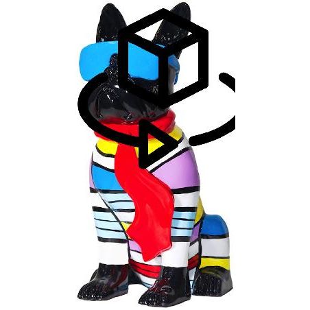 5489-statuette-sculpture-decorative-design-chien-assis-h36-en-resine-multicolore