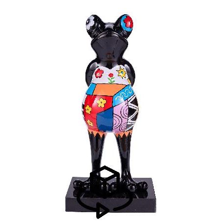 6268-statue-sculpture-decorative-design-grenouille-psychedelique-en-resine-h68-multicolore