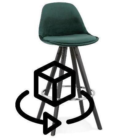 6715-tabouret-de-bar-mi-hauteur-design-en-velours-pieds-bois-noir-merry-mini-vert