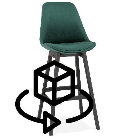 6739-tabouret-de-bar-design-en-velours-pieds-noirs-camy-vert