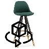 6745-tabouret-de-bar-mi-hauteur-design-en-velours-pieds-noirs-et-dores-neko-mini-vert