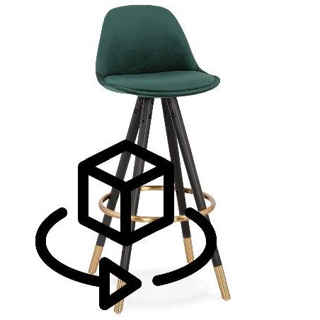 6749-tabouret-de-bar-design-en-velours-pieds-noirs-et-dores-neko-vert