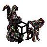 7172-statue-sculpture-decorative-design-duo-chiens-graffiti-h45-h30-noir