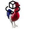 8560-statue-sculpture-decorative-design-coq-h50-bleu-blanc-rouge