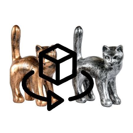 9313-set-de-2-statues-decoratives-en-resine-duo-chat-patine-h40-cm-bronze-argent