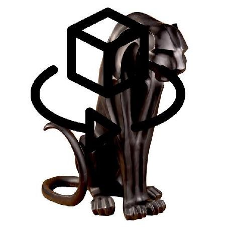 9315-statue-decorative-en-resine-panthere-origami-h45-cm-noir