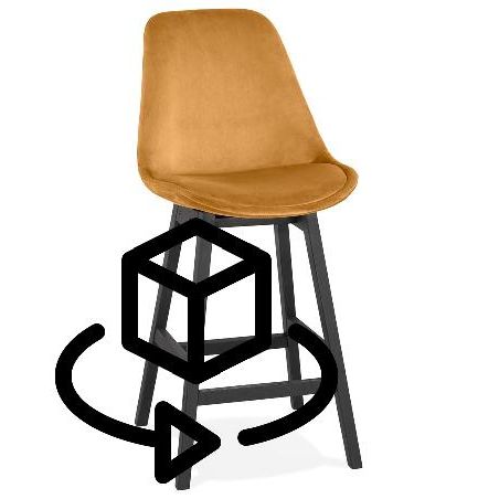 9486-tabouret-de-bar-mi-hauteur-design-en-velours-pieds-bois-noir-camy-mini-moutarde