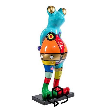 9640-statue-decorative-en-resine-grenouille-lydie-h145-cm-multicolore